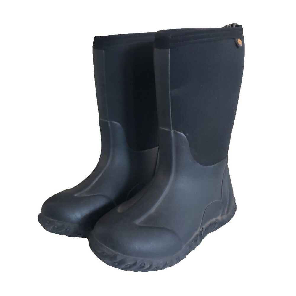 Bogs Kids Classic High Handles boots black cutout handles toddler size 13